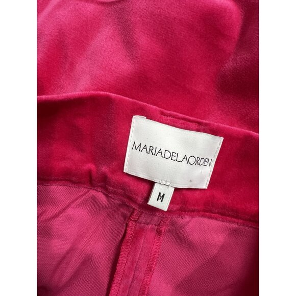 Maria de la Orden Velvet Pants in Pink - Picture 3 of 3